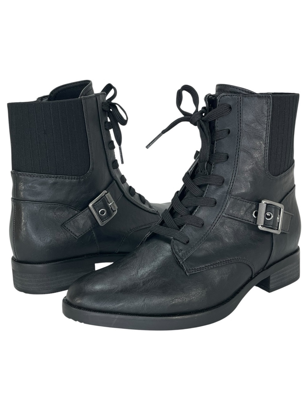 Naturalizer Teagan Black Faux Leather Womens Ankle Boots Size 8M - Picture 9 of 11